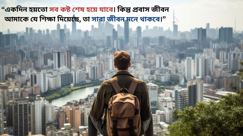 প্রবাস জীবন সুখের হোক উক্তি