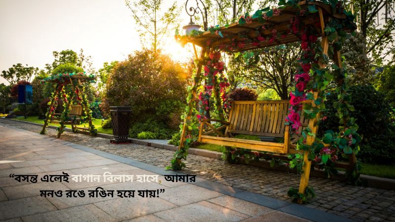 বাগান বিলাস ফুল নিয়ে ছোট ক্যাপশন
