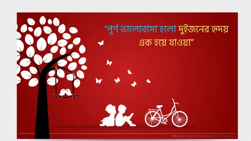 ভালোবাসার পূর্ণতা নিয়ে ক্যাপশন