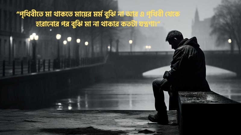 মৃত মাকে নিয়ে আবেগঘন স্ট্যাটাস