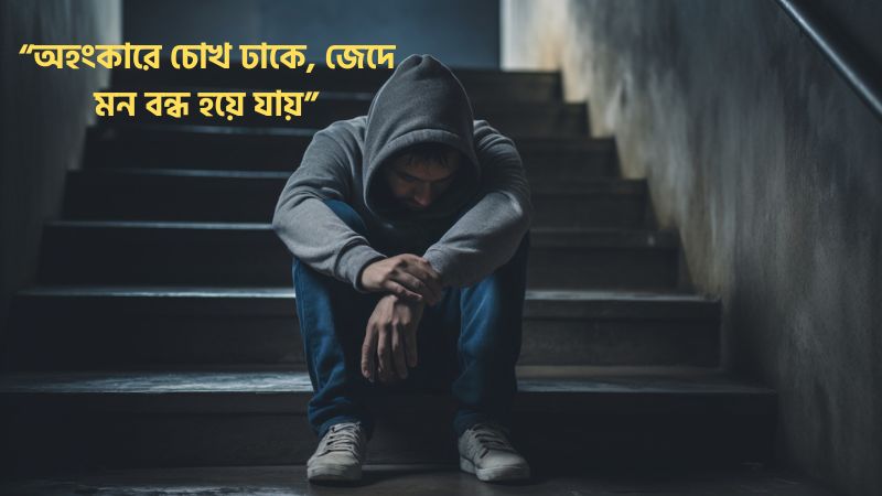 অহংকার জেদ নিয়ে উক্তি