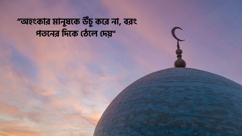 অহংকার পতনের মূল উক্তি