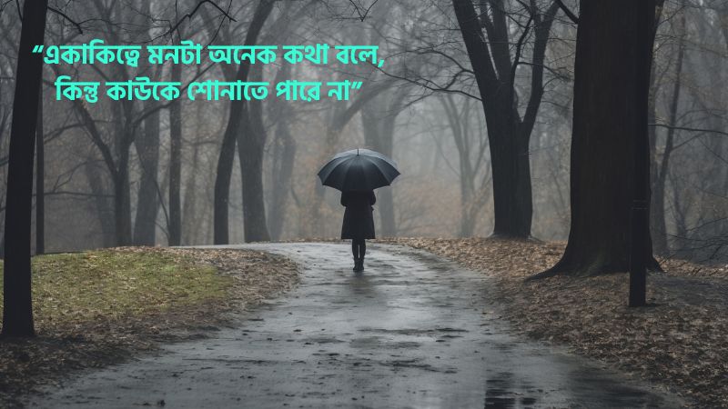 একাকিত্ব নিয়ে ক্যাপশন