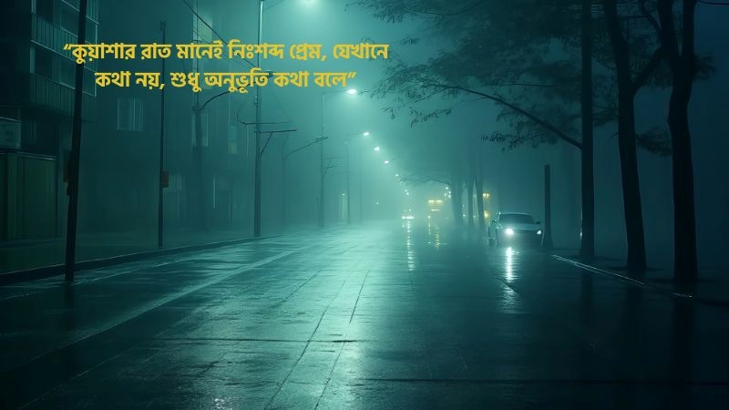 কুয়াশা রাত নিয়ে ক্যাপশন