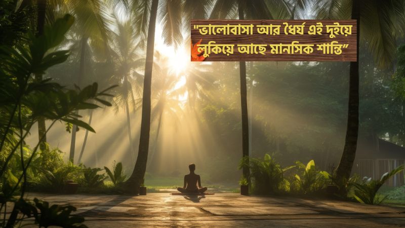 মানসিক শান্তি নিয়ে ক্যাপশন