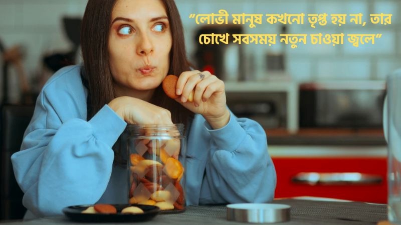 লোভী মানুষ নিয়ে উক্তি