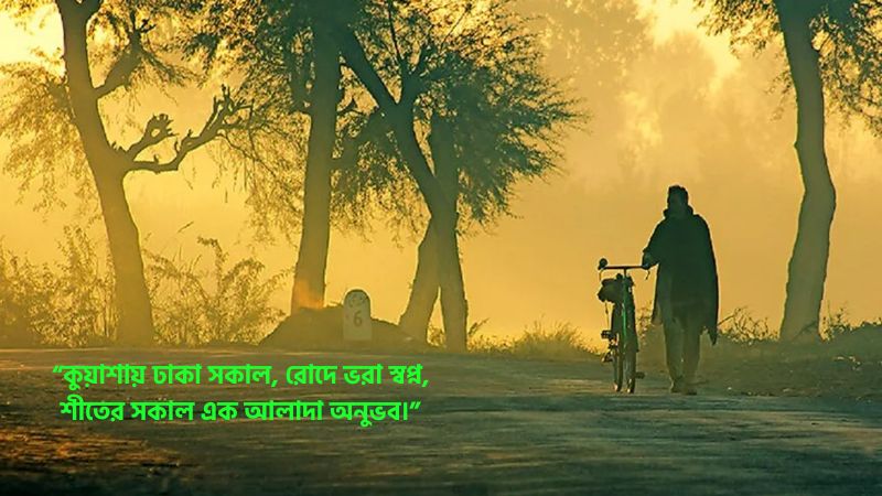 শীতের সকাল নিয়ে ক্যাপশন