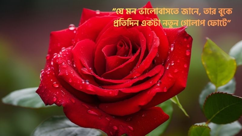 গোলাপ ফুল নিয়ে স্ট্যাটাস