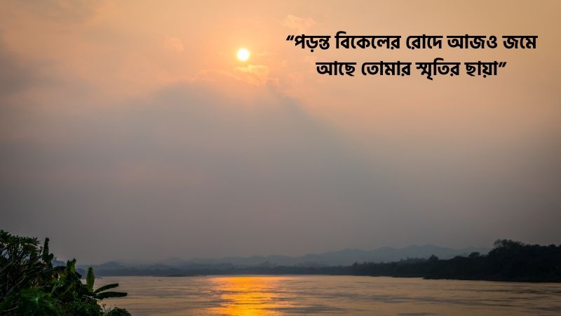 পড়ন্ত বিকেল নিয়ে ক্যাপশন