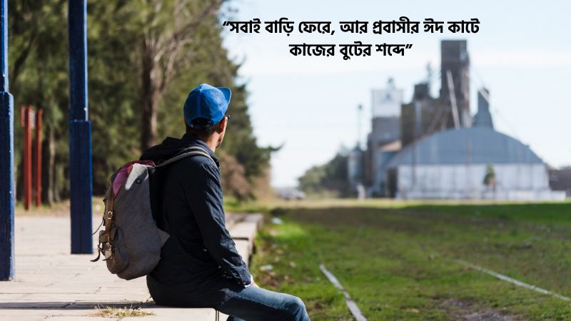 প্রবাসীদের ঈদে বাড়ি না যাওয়ার কষ্টের মেসেজ