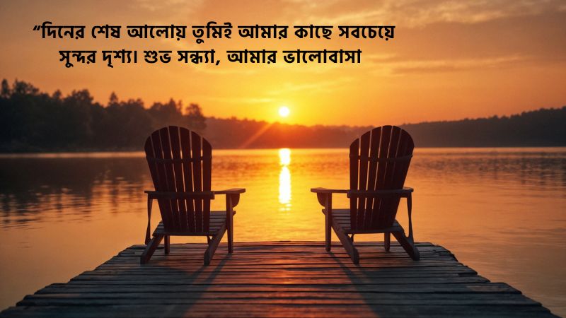 শুভ সন্ধ্যা নিয়ে রোমান্টিক ক্যাপশন