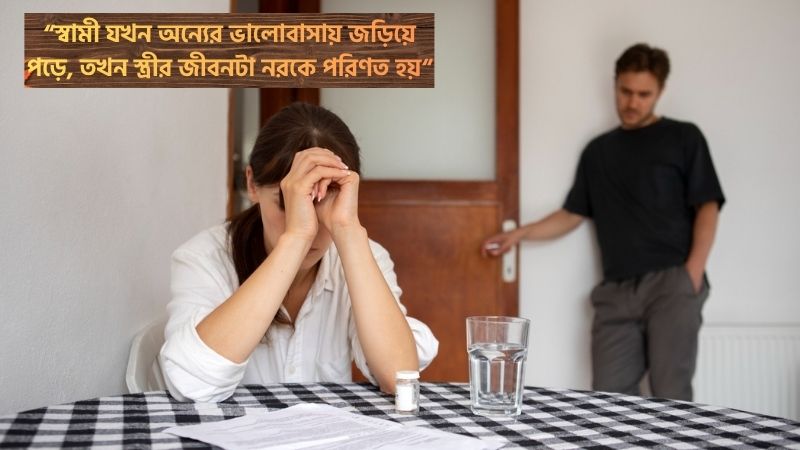 স্বামীর অবৈধ সম্পর্ক নিয়ে কষ্টের স্ট্যাটাস