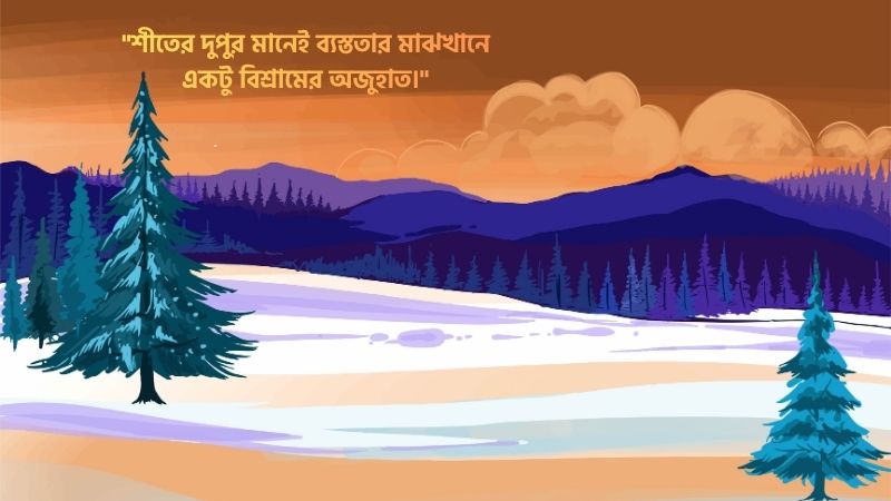 শীতের দুপুর নিয়ে ক্যাপশন