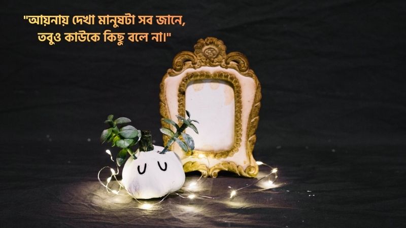 আয়না নিয়ে ক্যাপশন