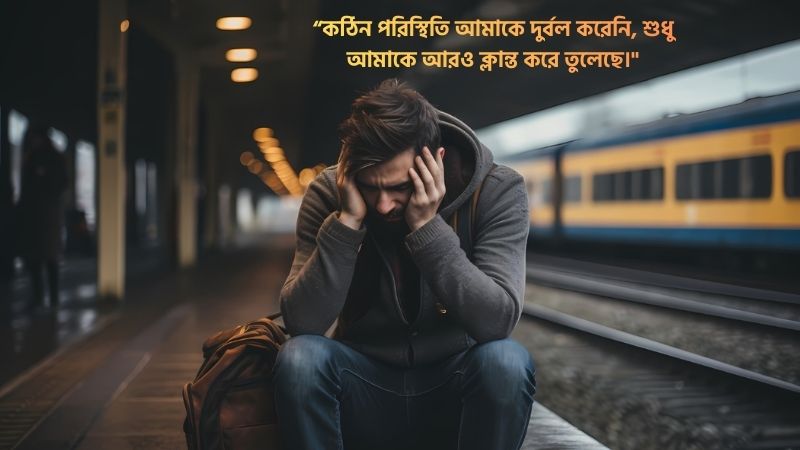 কঠিন পরিস্থিতি নিয়ে কষ্টের ক্যাপশন