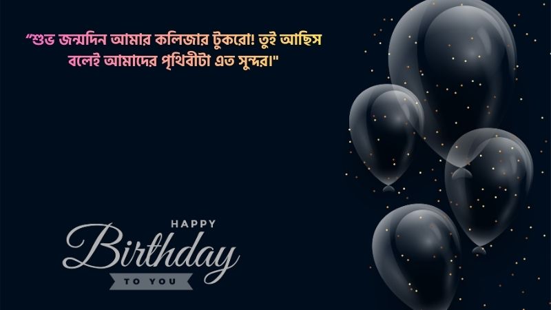 ছেলের জন্মদিনের শুভেচ্ছা ও দোয়া