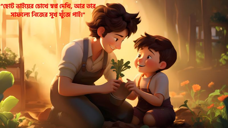 ছোট ভাই নিয়ে ক্যাপশন