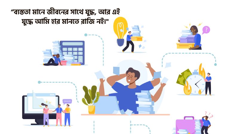 ব্যস্ততা নিয়ে ক্যাপশন