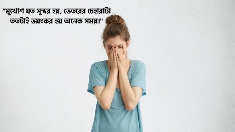 মুখোশধারী মানুষ নিয়ে উক্তি