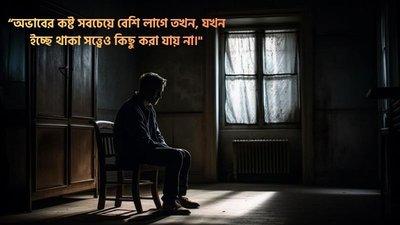 অভাব নিয়ে উক্তি