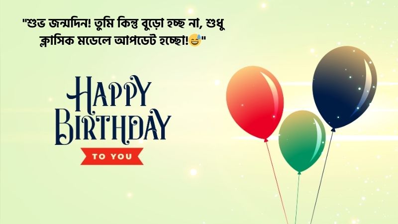 স্বামীর জন্মদিনের শুভেচ্ছা ফানি