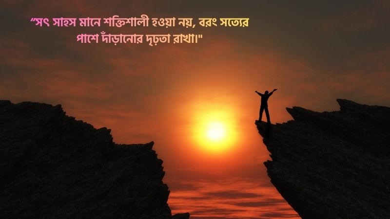 সৎ সাহস নিয়ে উক্তি