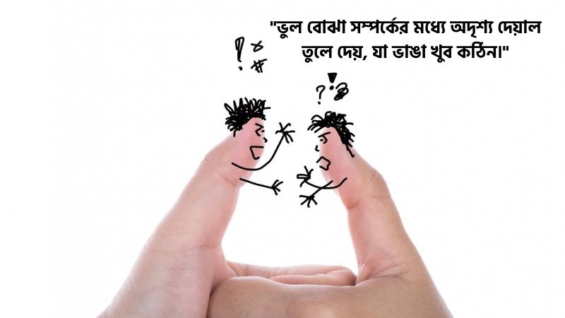 ভুল বোঝা নিয়ে উক্তি